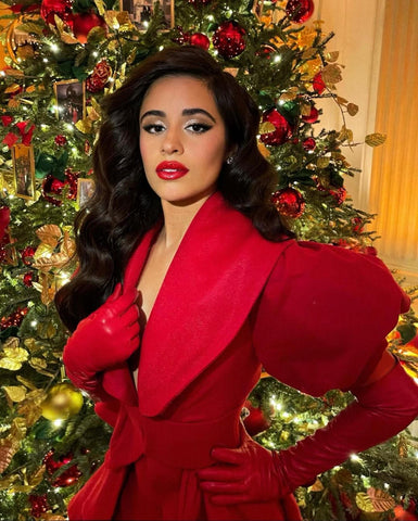 Camila Cabello wearing gloves by Handsome Stockholm in the White House