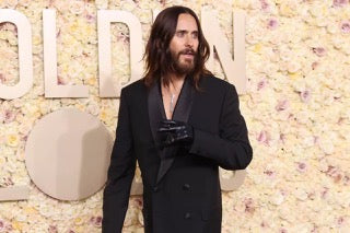 Jared Leto Wears Handsome Stockholm Gloves on Red Carpet 2024