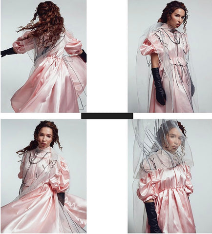 Rebecca wearing gloves by Handsome Stockholm